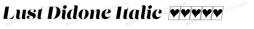 Lust Didone Italic字体转换